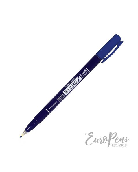 Tombow Fudenosuke Pen - Hard Tip - Blue