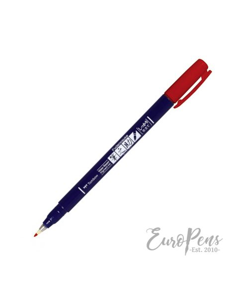 Tombow Fudenosuke Pen - Hard Tip - Red