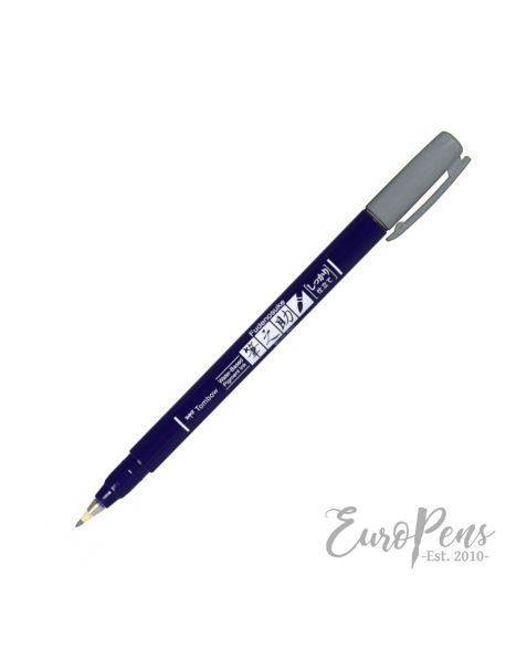 Tombow Fudenosuke Pen - Hard Tip - Grey