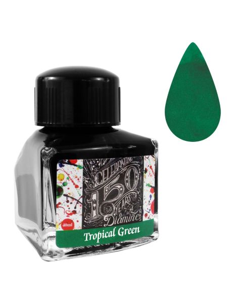 Diamine 40ml - Anniversary Bottled Ink - Tropical Green