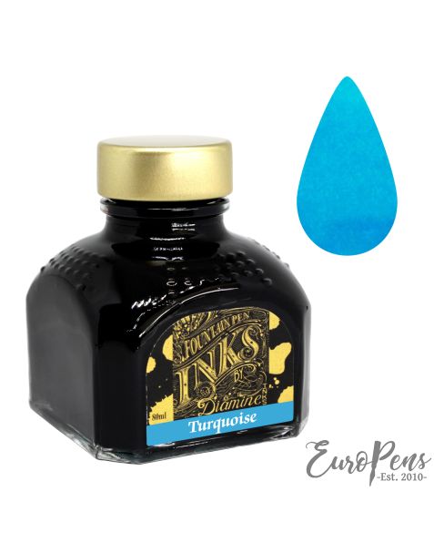 Diamine 80ml Bottled Ink - Turquoise