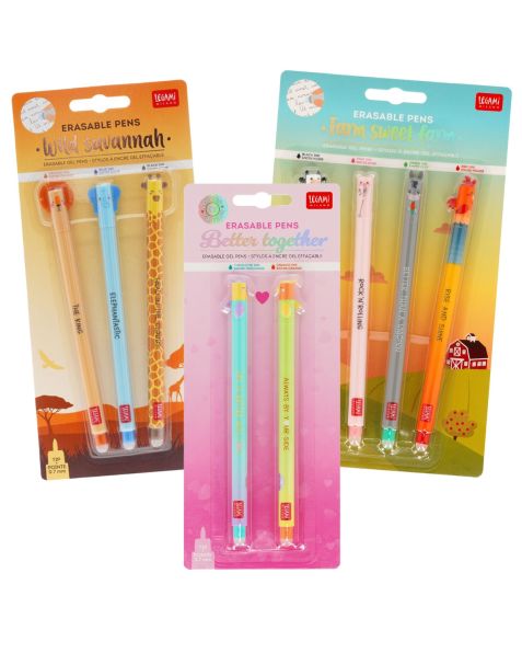 Legami Single Pack of Erasable Gel Pens - Choose Theme!