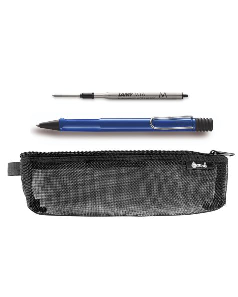 LAMY Back to School Kit - Ballpoint Pen with Black Refill & Pencil Case (Choose Colour)