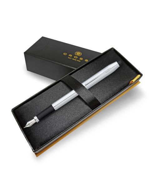 Cross Century II Fountain Pen - Lustrous Chrome - Medium Stainless Steel Nib