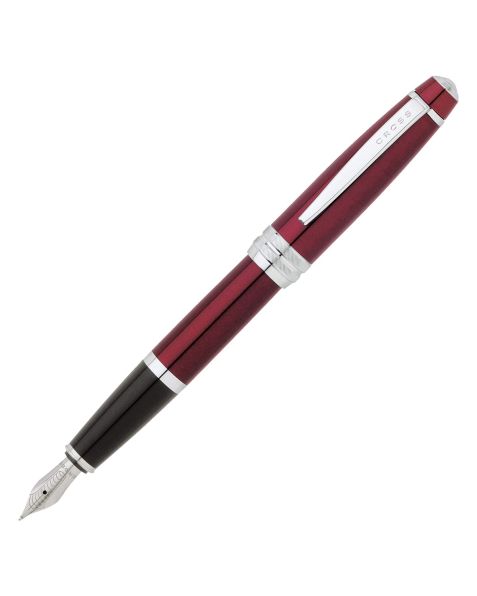 Cross Bailey Fountain Pen - Red Lacquer - Medium Nib 
