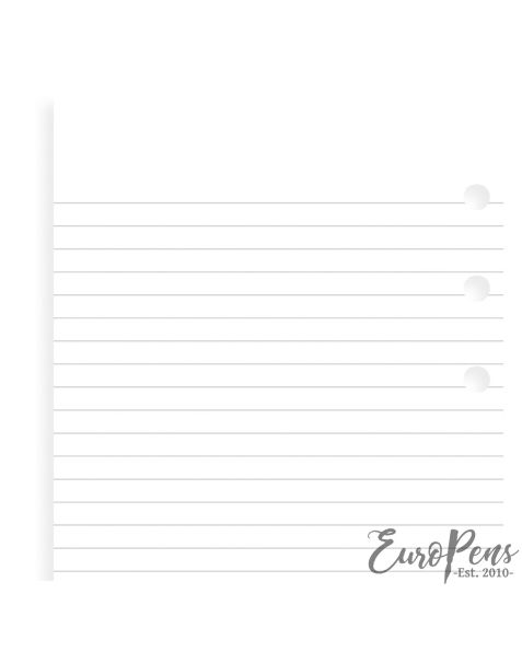 Filofax Personal White Ruled Notepaper 