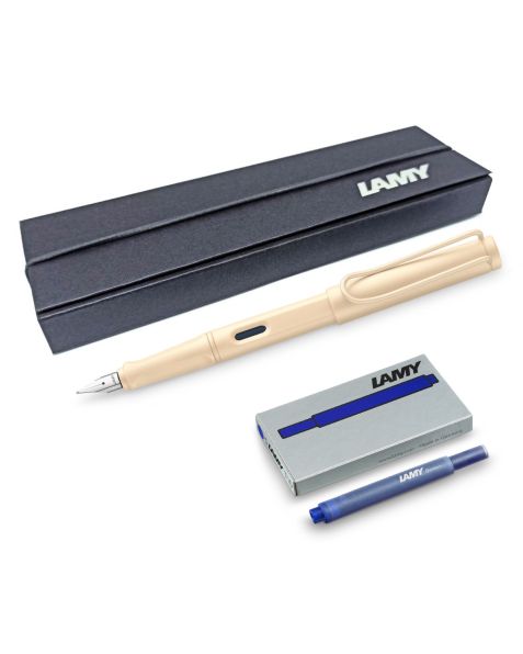 LAMY safari Fountain Pen - Cream (020) Limited Edition 2022 + Free Ink Cartridges