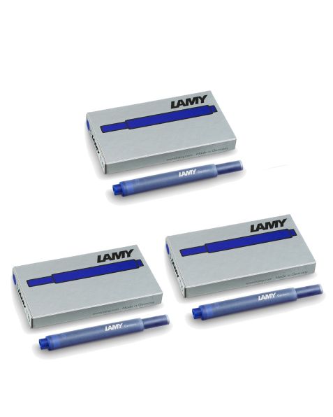 LAMY Fountain Pen Ink Cartridges - T10 - Blue (3 Pack)