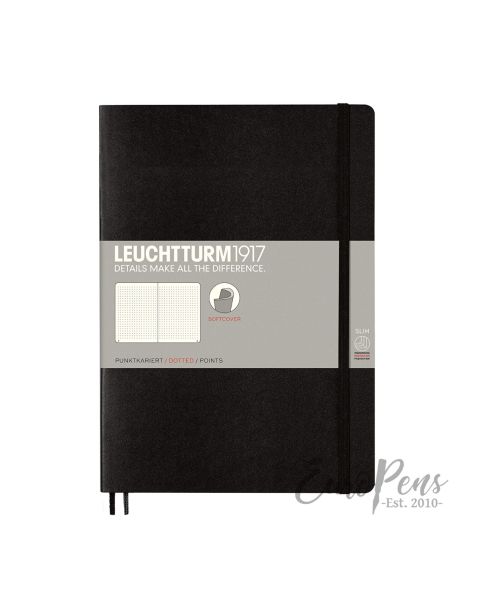 Leuchtturm1917 Notebook (B5) Medium Softcover - Black - Dotted