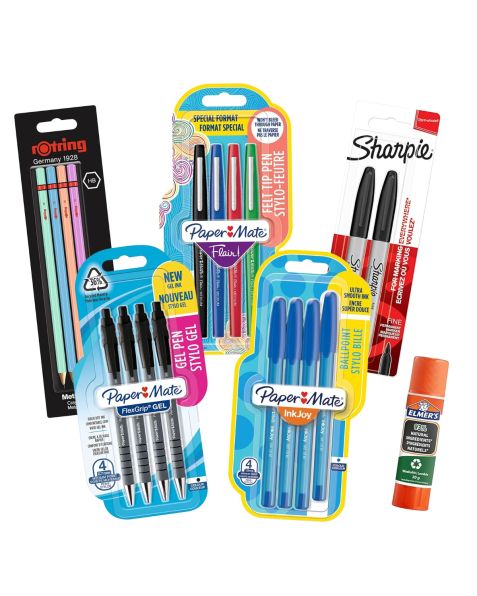 Paper Mate, Sharpie, Rotring & Elmer's Stationery Supplies | Ballpoint Pens, Gel Pens, Marker Pens, Highlighters, HB Pencils & Glue Stick