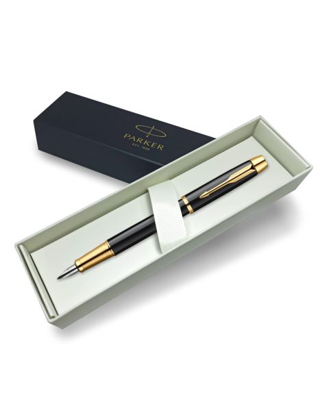 Parker IM Fountain Pen - Black with Gold Trim