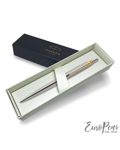 Parker Jotter - Stainless Steel GT Ballpoint Pen - Black Refill - Gift Boxed
