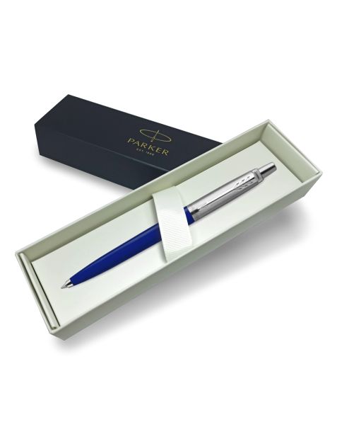 Parker Jotter Stainless Steel Ballpoint Pen - Original Classic Colours-Navy Blue