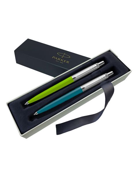Parker Jotter Ballpoint Pen - Peacock & Apple Green - Gift Boxed