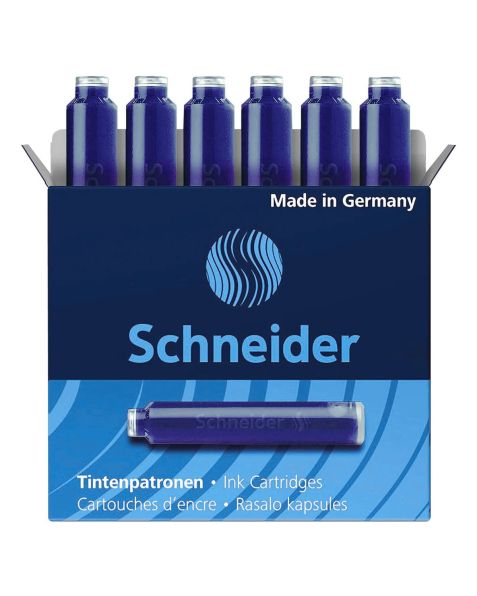 Schneider - Ink Cartridges - Box Of 6 Blue - 6603