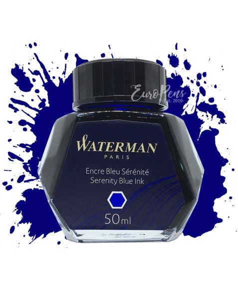 Waterman 50ml Bottled Ink - Serenity (Florida) Blue 