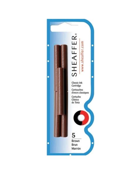 Sheaffer Classic Skrip Ink Cartridges - Brown (96360) 
