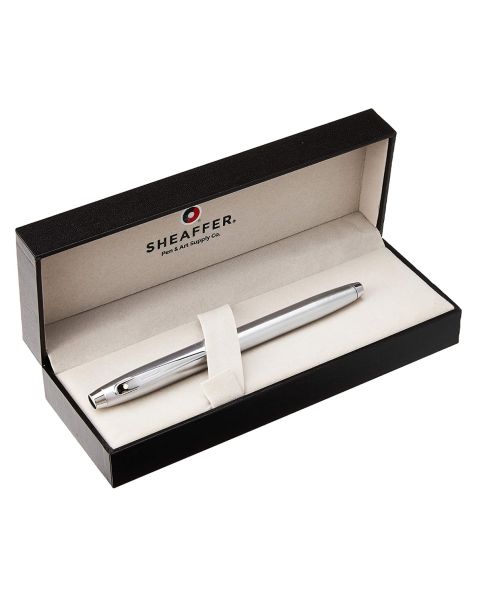 Sheaffer 100 Series Fountain Pen - Fine Nib - Brushed Chrome