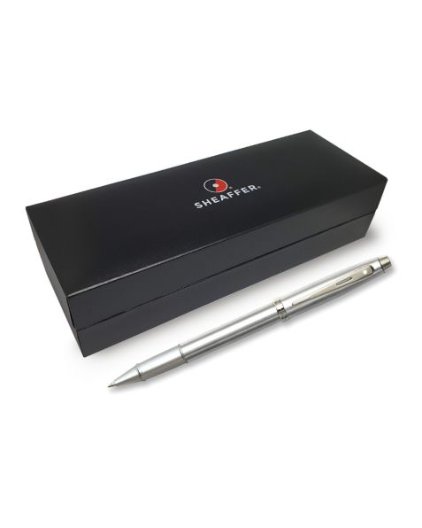 Sheaffer 100 SERIES Rollerball Pen - Brushed Chrome with Nickel Trim