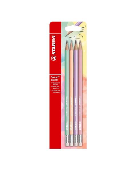 STABILO® Graphite Pastel - Assorted Colours - 4Pcs - Hb