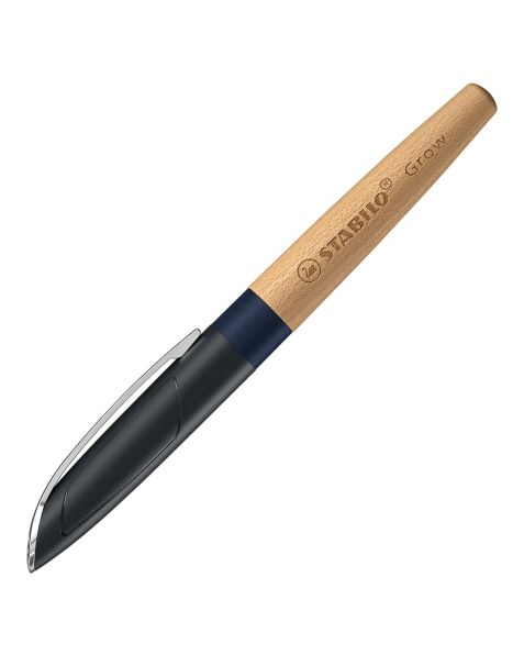 STABILO® Grow Fountain Pen - Blueberry Blue/Beech Wood