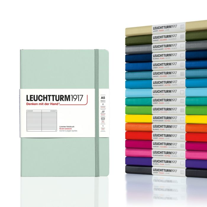 Leuchtturm1917 Medium Hard Cover Notebook, Rising Colours - Dotted Paper