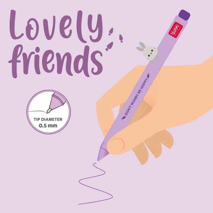 Legami Gel Pens Lovely Friends Collection All Cute Designs