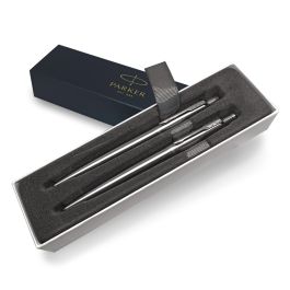Parker Jotter Ballpoint & Fountain Pen Gift Set - Personalised With Name Ballpoint Rollerball Gloss Black - Gift For CEO, Managers, Executives - View #2